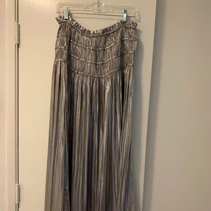 Metallic Maxi Skirt